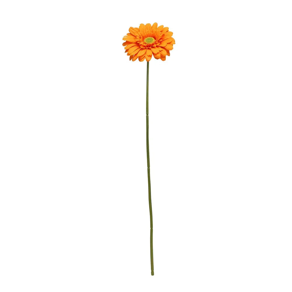 Single Gerbera Orange 72cm