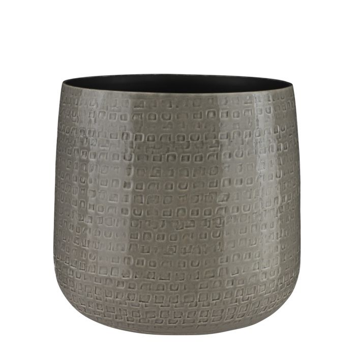 MICA DECORATIONS FLOYD PLANT POT - H30x32 CM - GREY