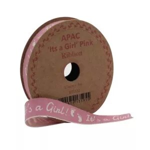 Ribbon - It's a Girl - Pink