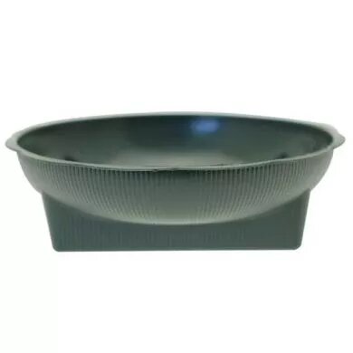 Square Round Dish - Green