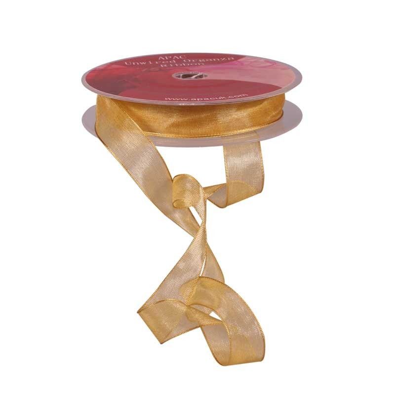 Ribbon - Organza - Gold