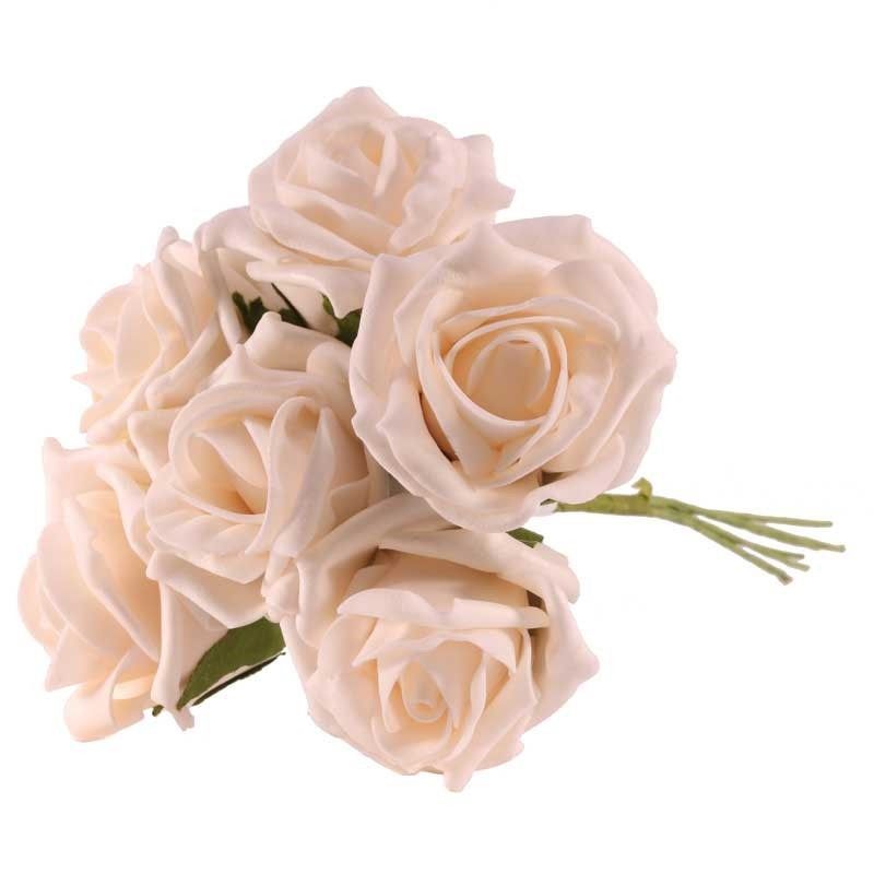 Artificial - Foam Tea Rose - Ivory