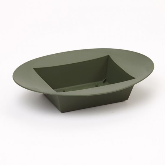 Oval Designer Bowl - Dark Green