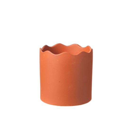 Wave Pot - Clay - H:13.5 x Ø:13.5cm -