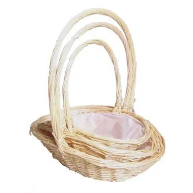 Set of 3 Peeled Country Basket