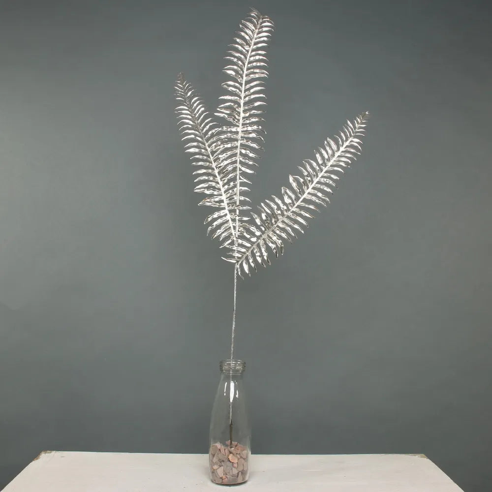 Metallic Fern spray x 3 stem Champagne