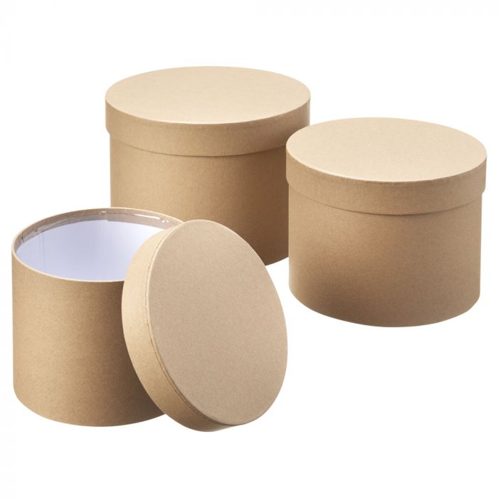 Hat Box - Round - Kraft