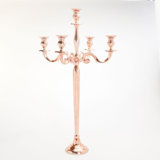 Candelabra - 5 Arm - Rose Gold