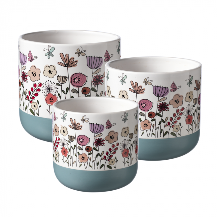 Ceramic - Paroa Pot - Floral
