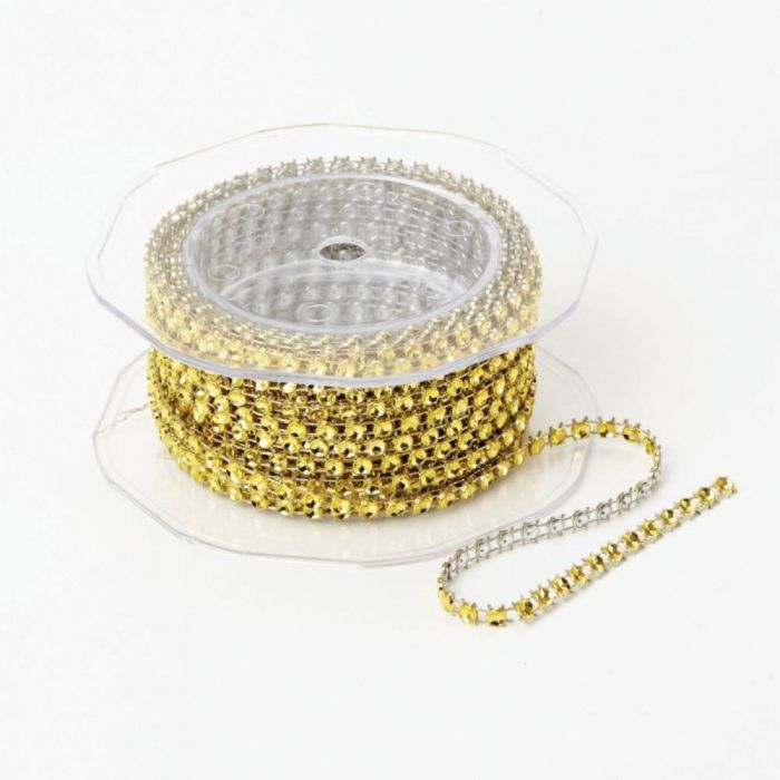 Plastic Diamond String - Gold