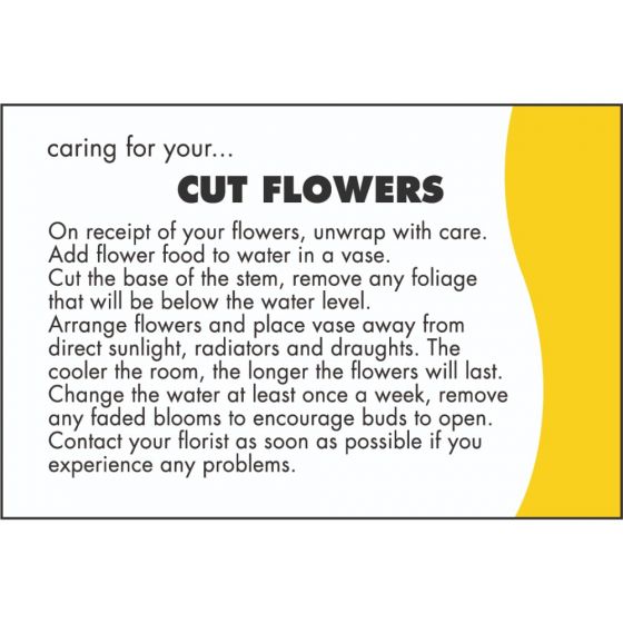 Care Card - Cut Flowers