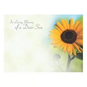 Greeting Card - In Loving Memory of a Dear Son