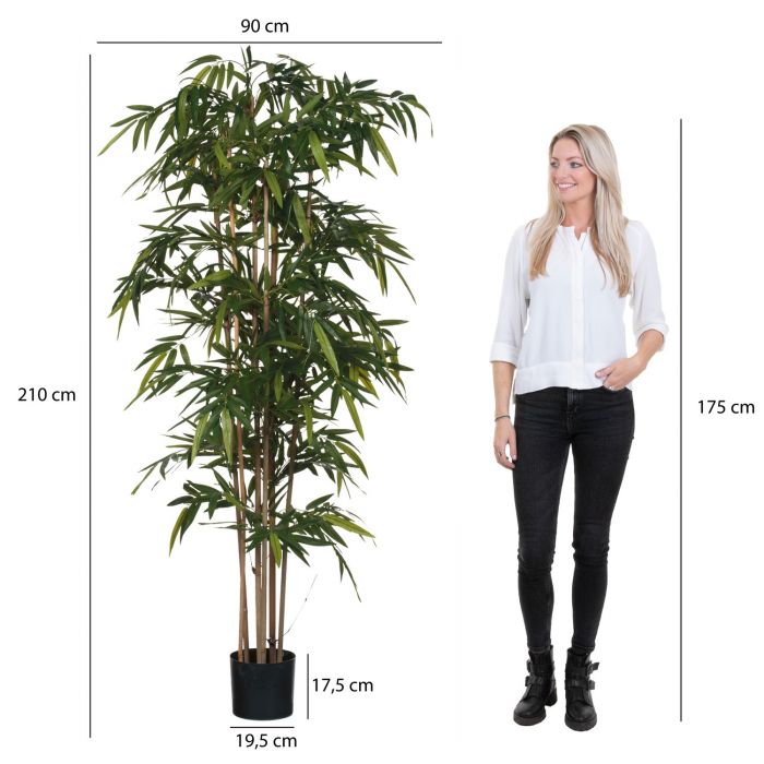 MICA DECORATIONS BAMBOO ARTIFICIAL PLANT - H200 X Ø100 CM - GREEN