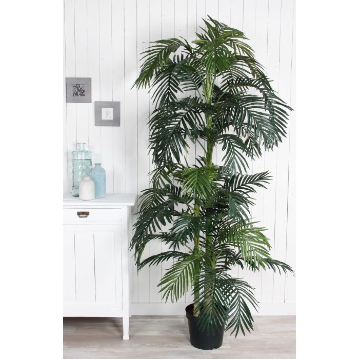 MICA DECORATIONS ARECA PALM ARTIFICIAL PLANT - H220 X Ø115 CM - GREEN