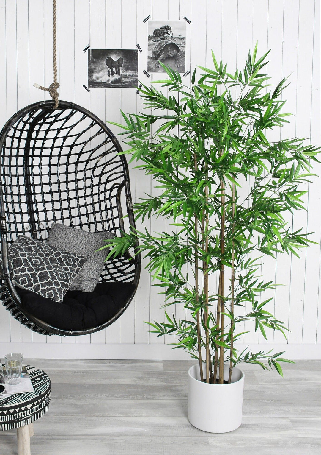 MICA DECORATIONS BAMBOO ARTIFICIAL PLANT - H155 X Ø90 CM - GREEN