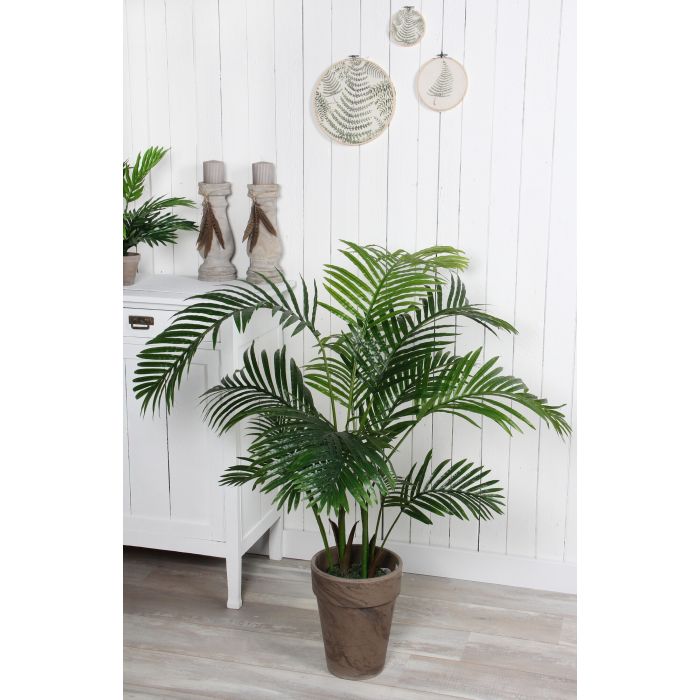 MICA DECORATIONS ARECA PALM ARTIFICIAL PLANT - H110 X Ø100 CM - GREEN