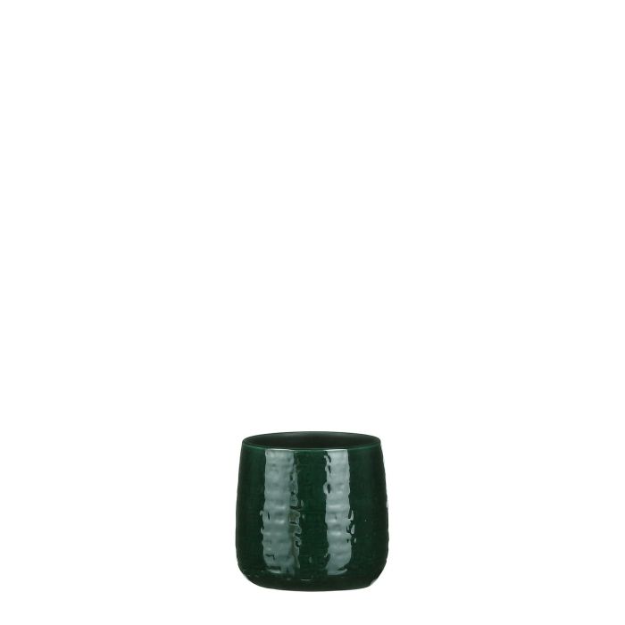 MICA DECORATIONS FLOYD PLANT POT - H13 X Ø15 CM - GREEN