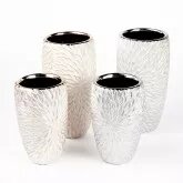 Ceramic - Aspen Vase- Silver