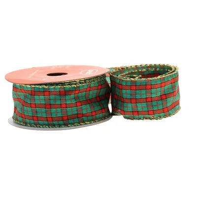 Wired Tartan Ribbon (38mm)