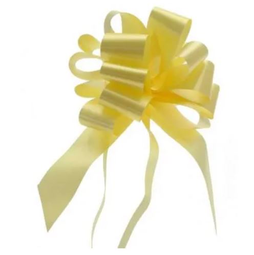 Ribbon - Pull Bow - Light Yellow