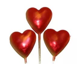 Heart Head Pins - Red