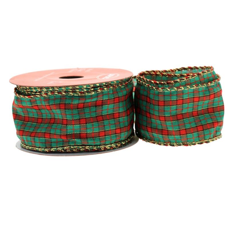 Ribbon - Sorona Tartan - Green/Red