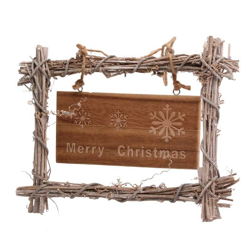 Christmas - Wicker Sign