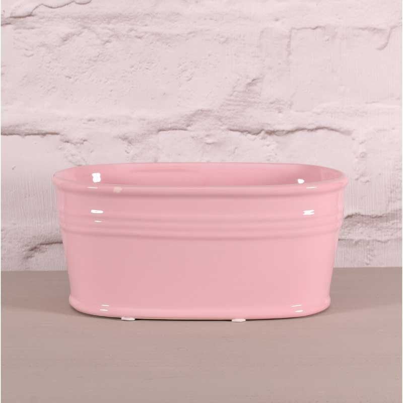 Ceramic - Glazed Trough - Pink