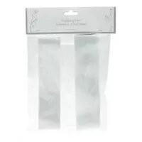 White Wedding Car Ribbon & 3xBows (24/240)