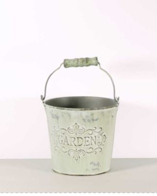 Metal - Garden Bucket - Green