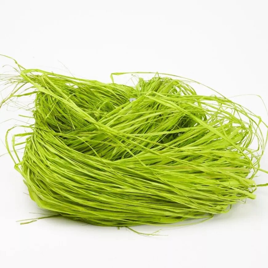 LONG RAFFIA APPLE GREEN 250G