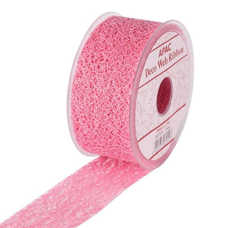 Ribbon - Deco Web - Pink