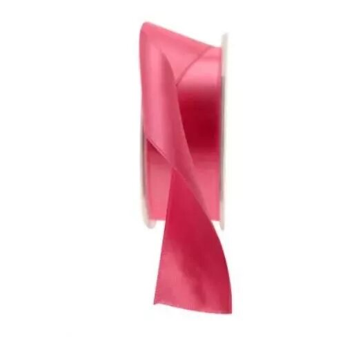 38mm x 20m Pink Double Faced Satin Ribbon (3)