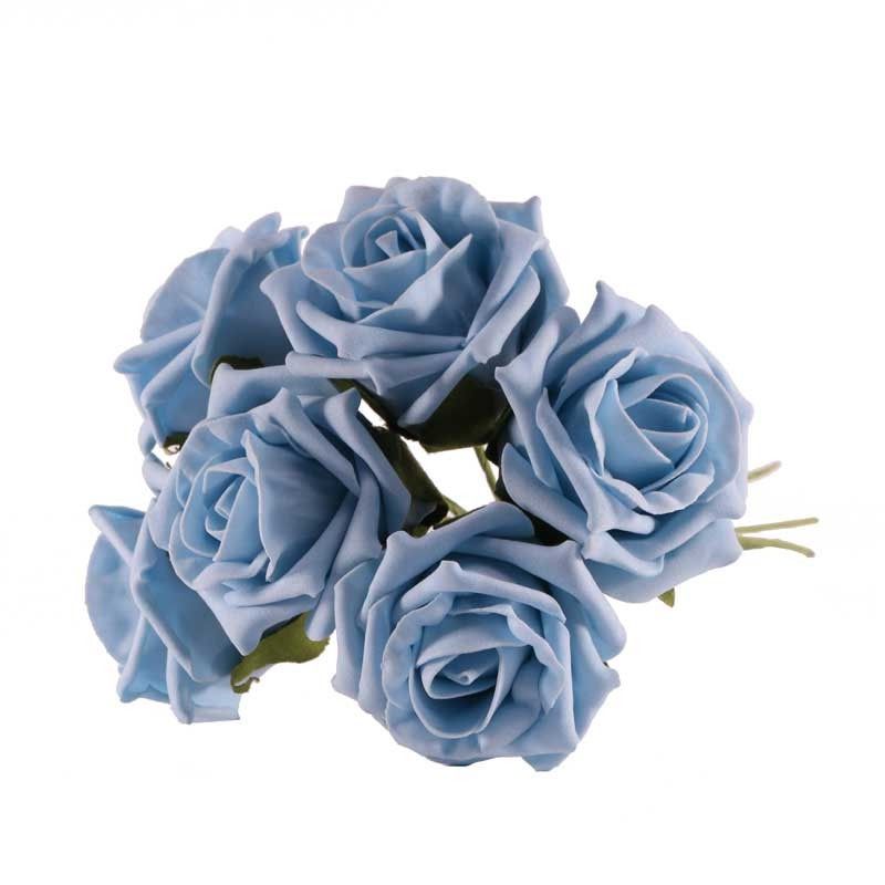 Artificial - Foam Tea Rose - China Blue