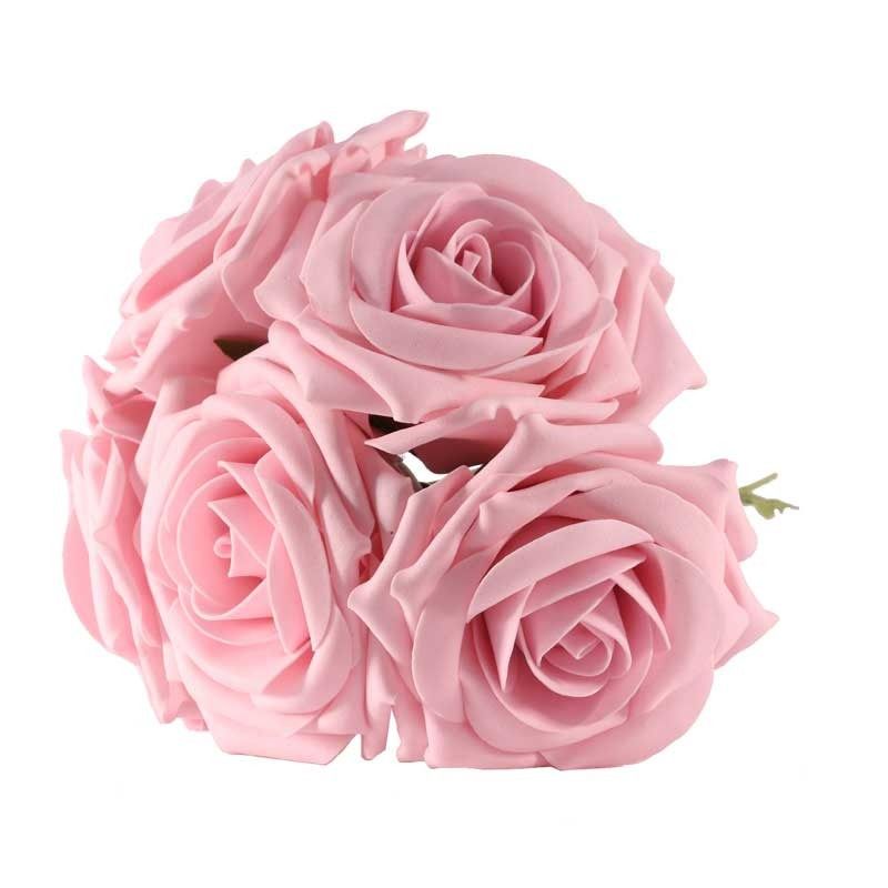 Artificial - Foam Tea Rose - Baby Pink