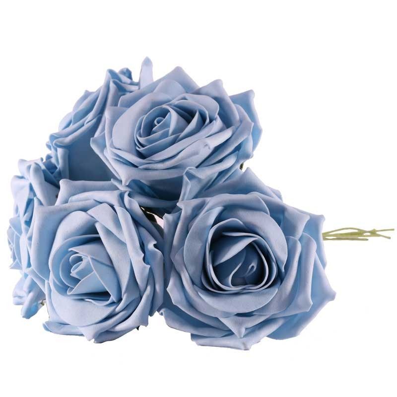 Artificial - Foam Tea Rose - China Blue