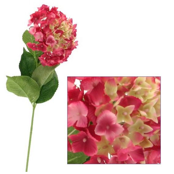 Artificial - Hydrangea - Fuschia