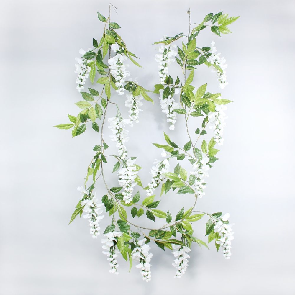 Artificial - Wisteria Garland - Cream